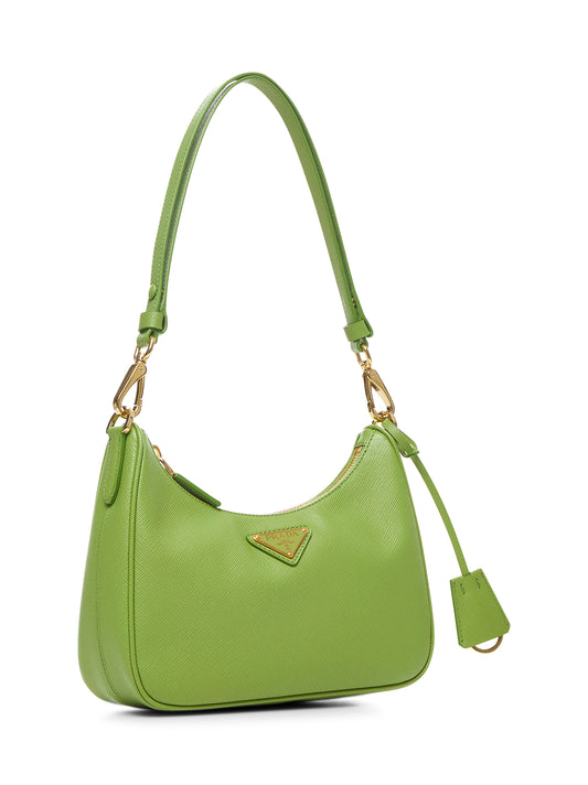 Mini borsa Prada Re-Edition verde