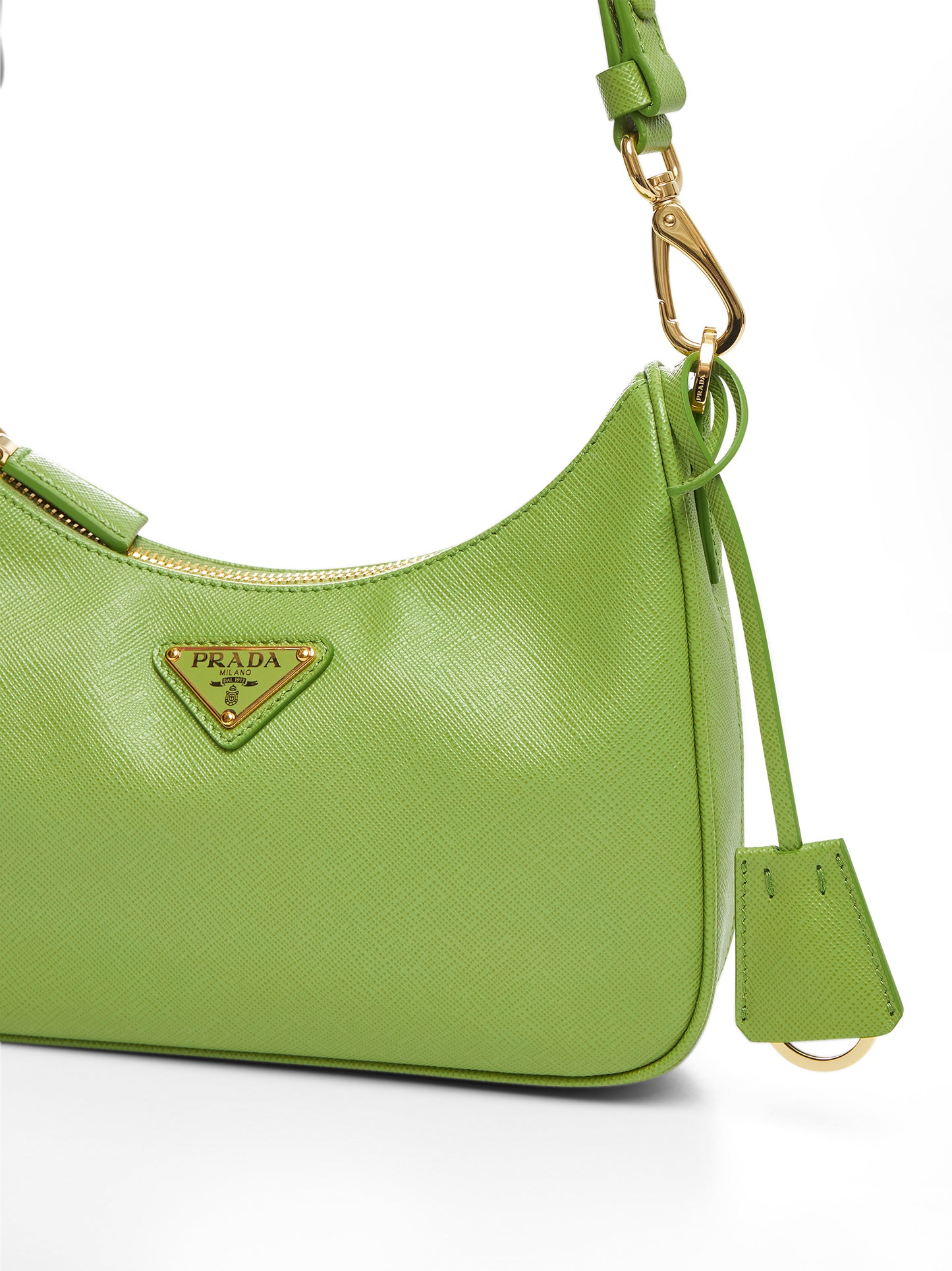 Mini borsa Prada Re-Edition verde