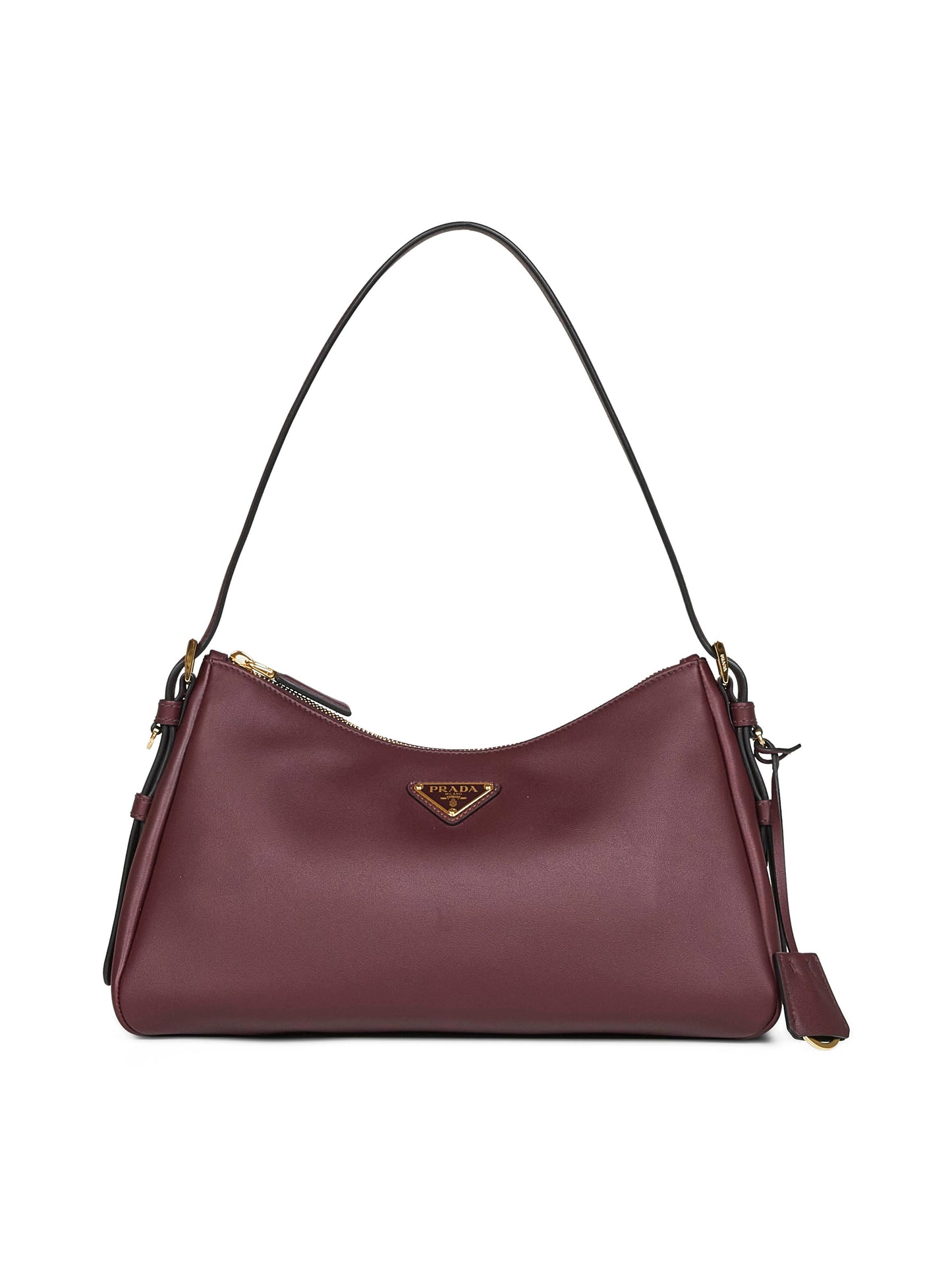 Burgundy Prada Aimée medium shoulder bag