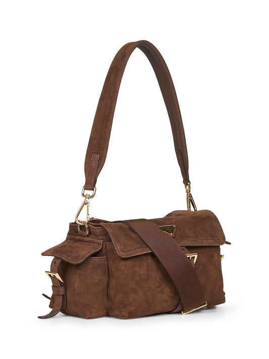 Borsa a spalla Prada Explore medium marrone