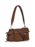 Borsa a spalla Prada Explore medium marrone