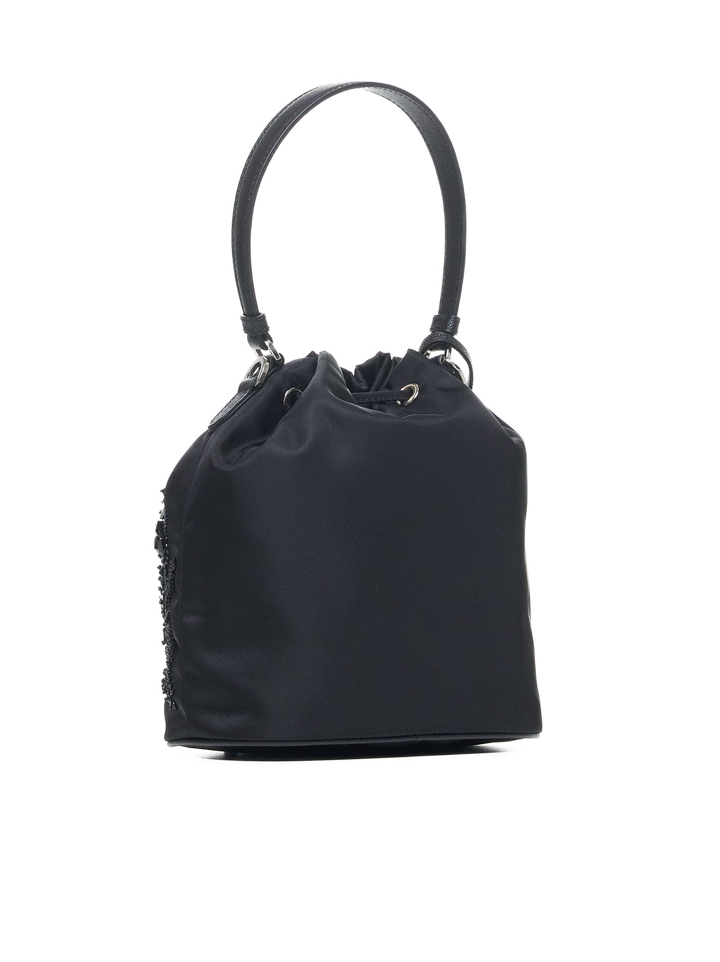 Borsa mini in Re-Nylon con cristalli