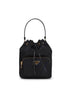 Borsa a secchiello Prada Duet nera
