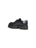 Black brushed leather loafers