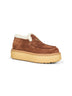 Cocoa suede loafers