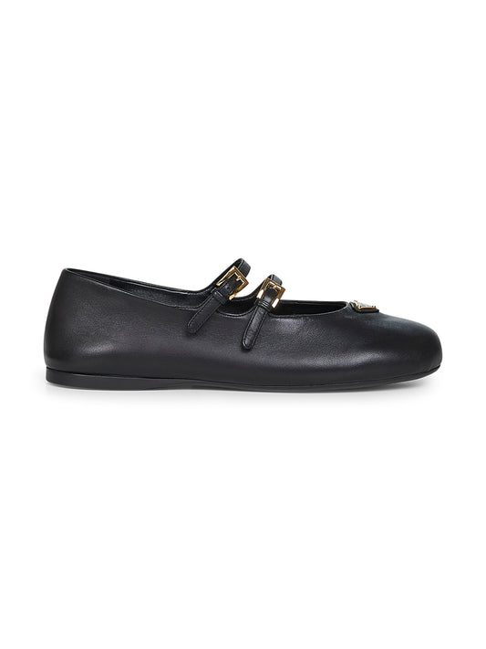 Ballerine in nappa nera