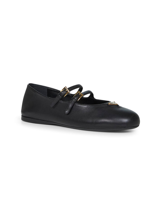 Ballerine in nappa nera
