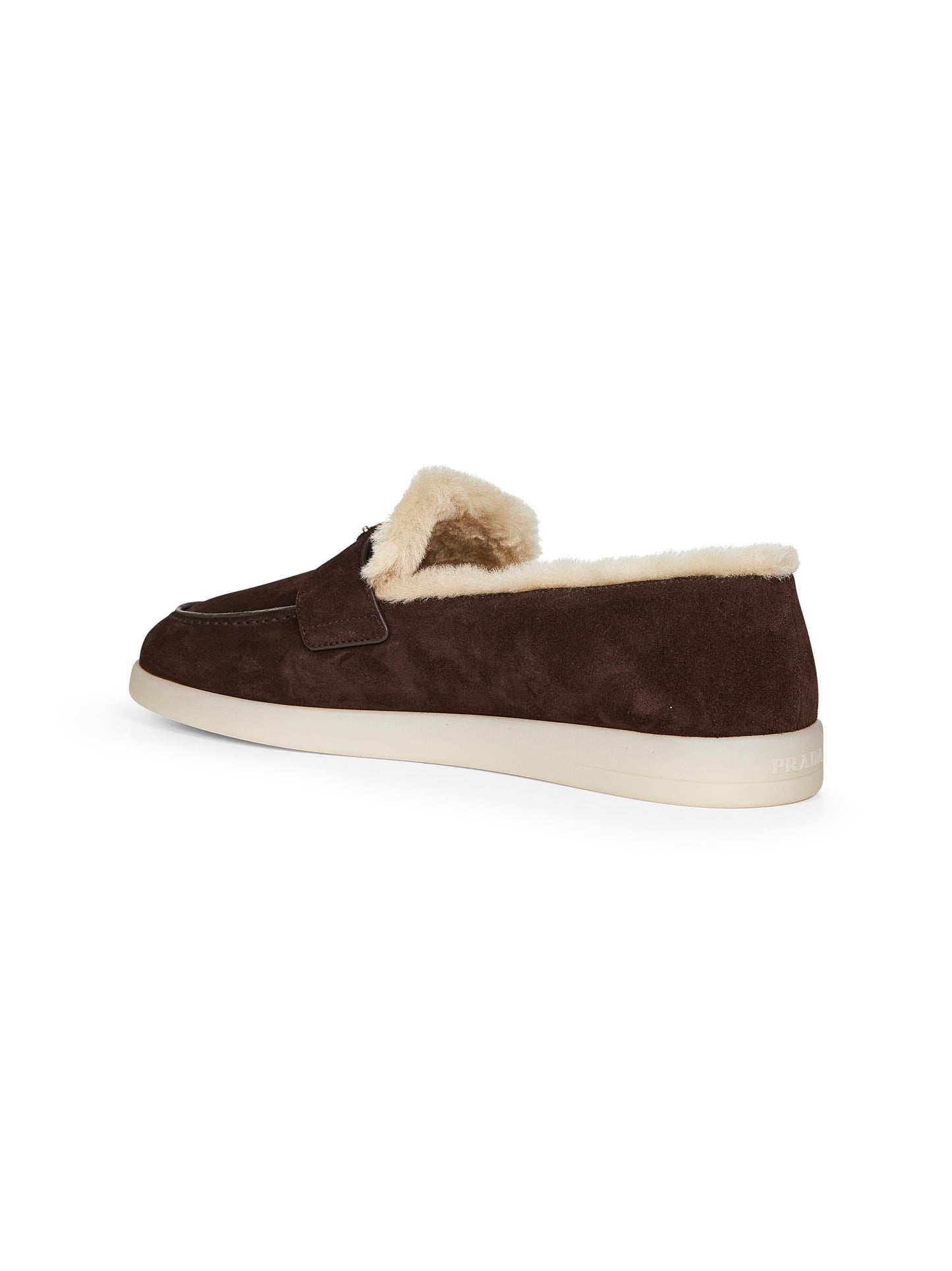 Brown suede loafers