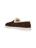 Brown suede loafers