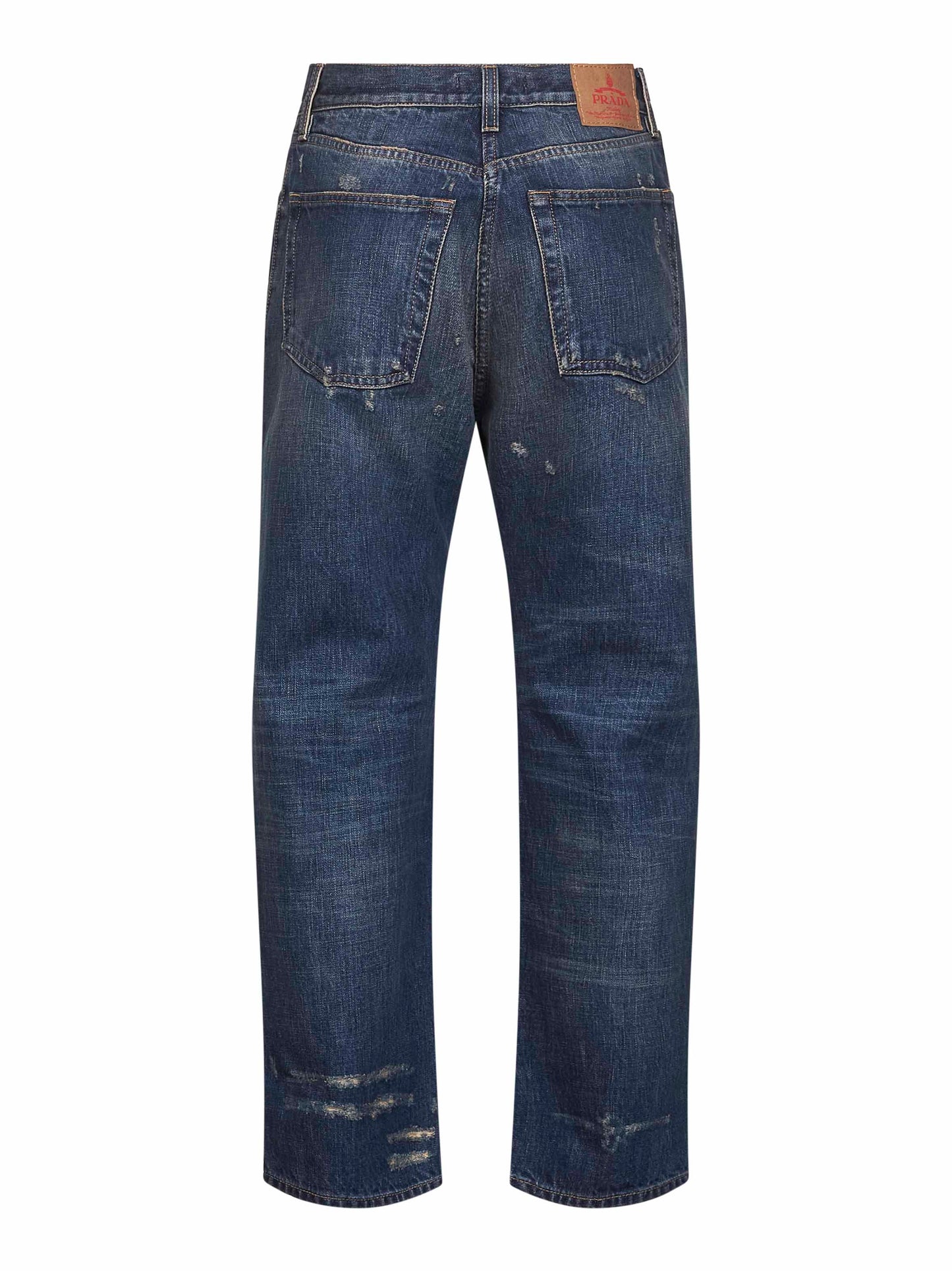 Jeans classic in denim washed blu