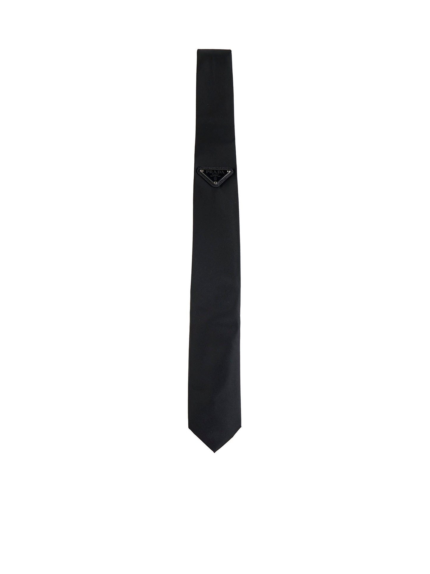 Re-Nylon Tie with Logo Plaque