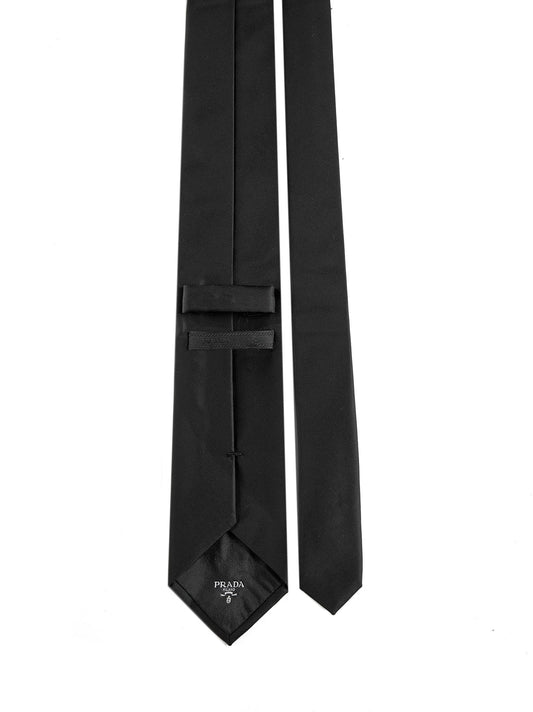 Re-Nylon Tie with Logo Plaque