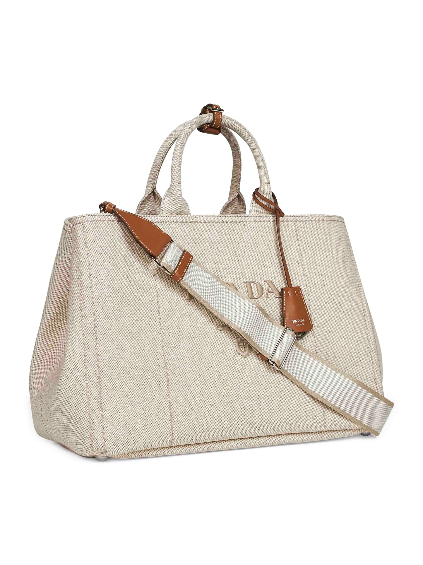 Natural Prada Jardinière extra large bag