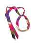 Iride print silk twill Bandeau necklace