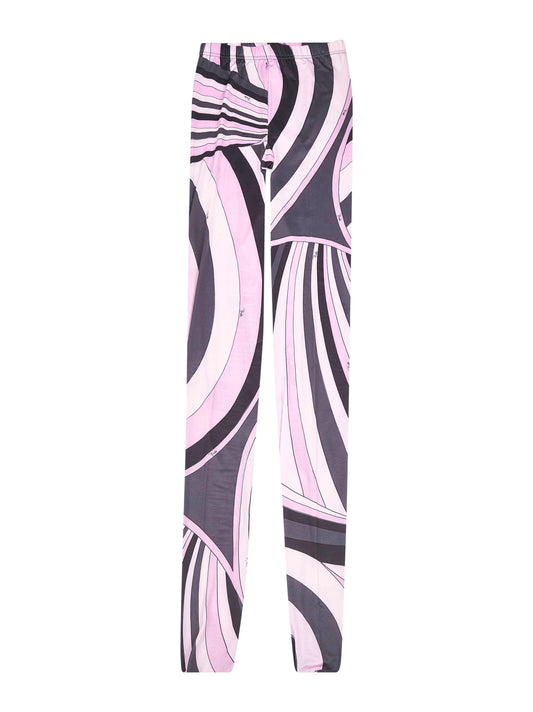 Iride print stretch nylon tights