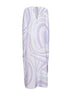 Lavender Iride print silk twill long kaftan