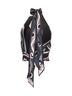 Labirinto print silk twill top