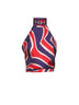 Labirinto print silk twill top