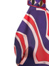 Labirinto print silk twill top