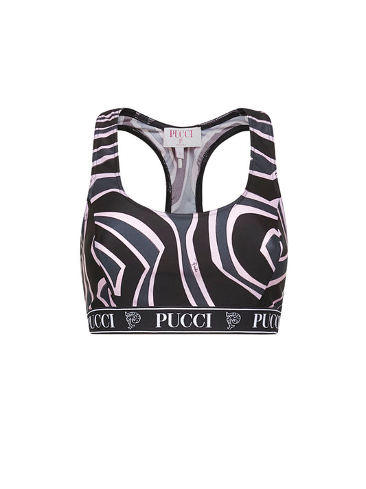 Labirinto print lycra sports top