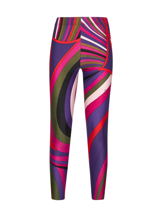 Iride print lycra leggings