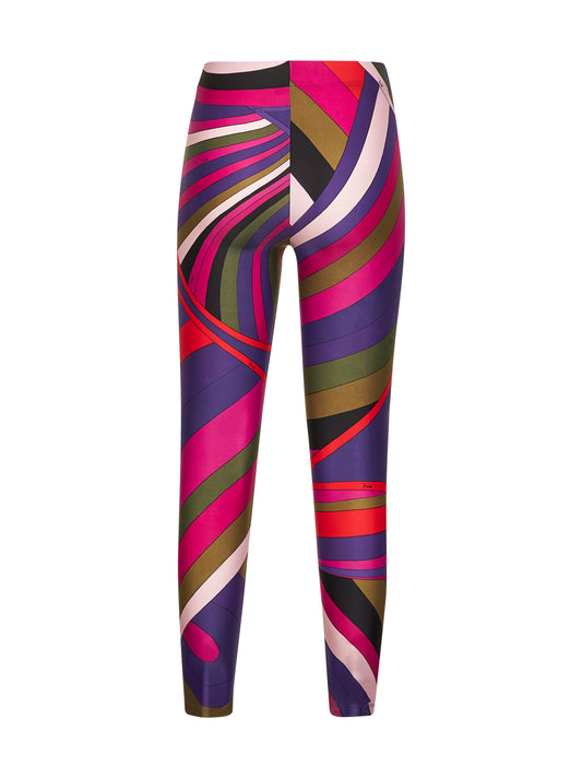 Iride print lycra leggings