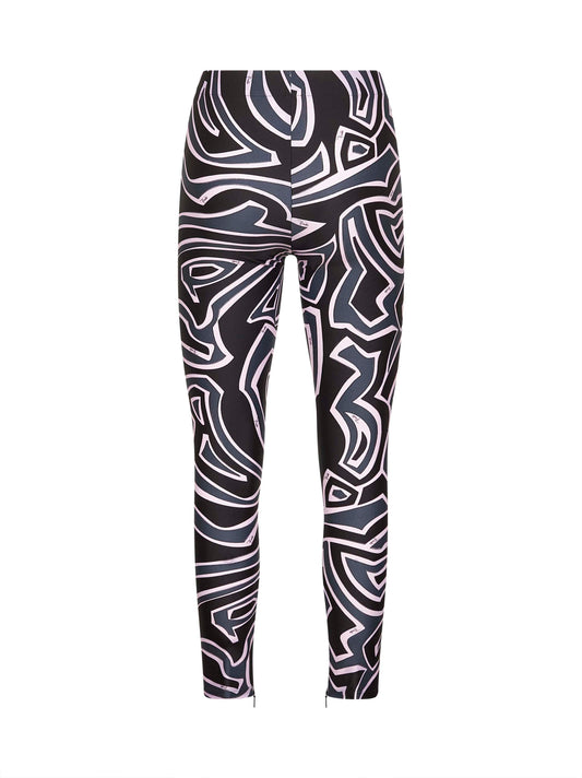 Labirinto print lycra leggings