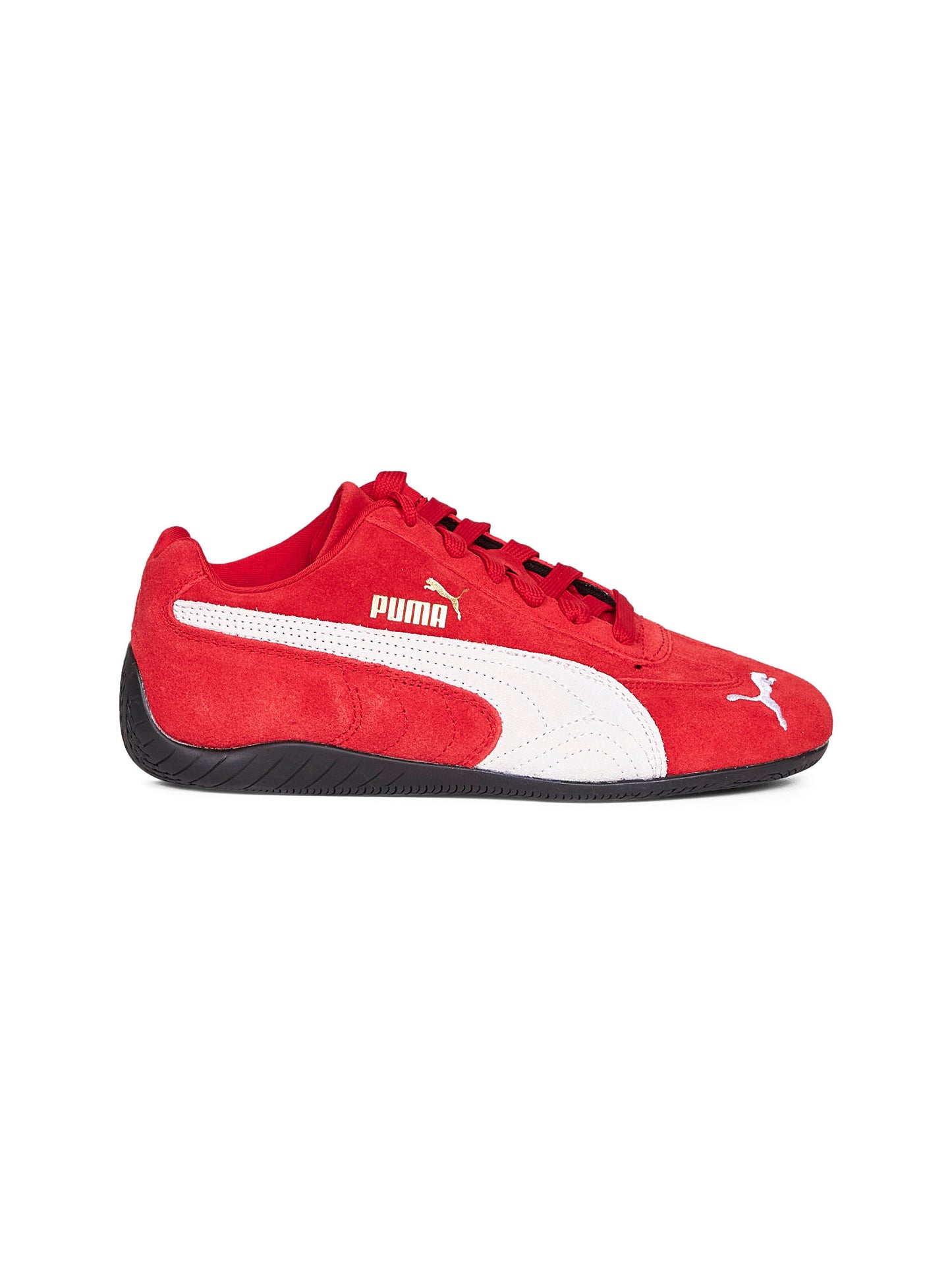 Sneakers Speedcat OG in pelle scamosciata rossa<BR/>