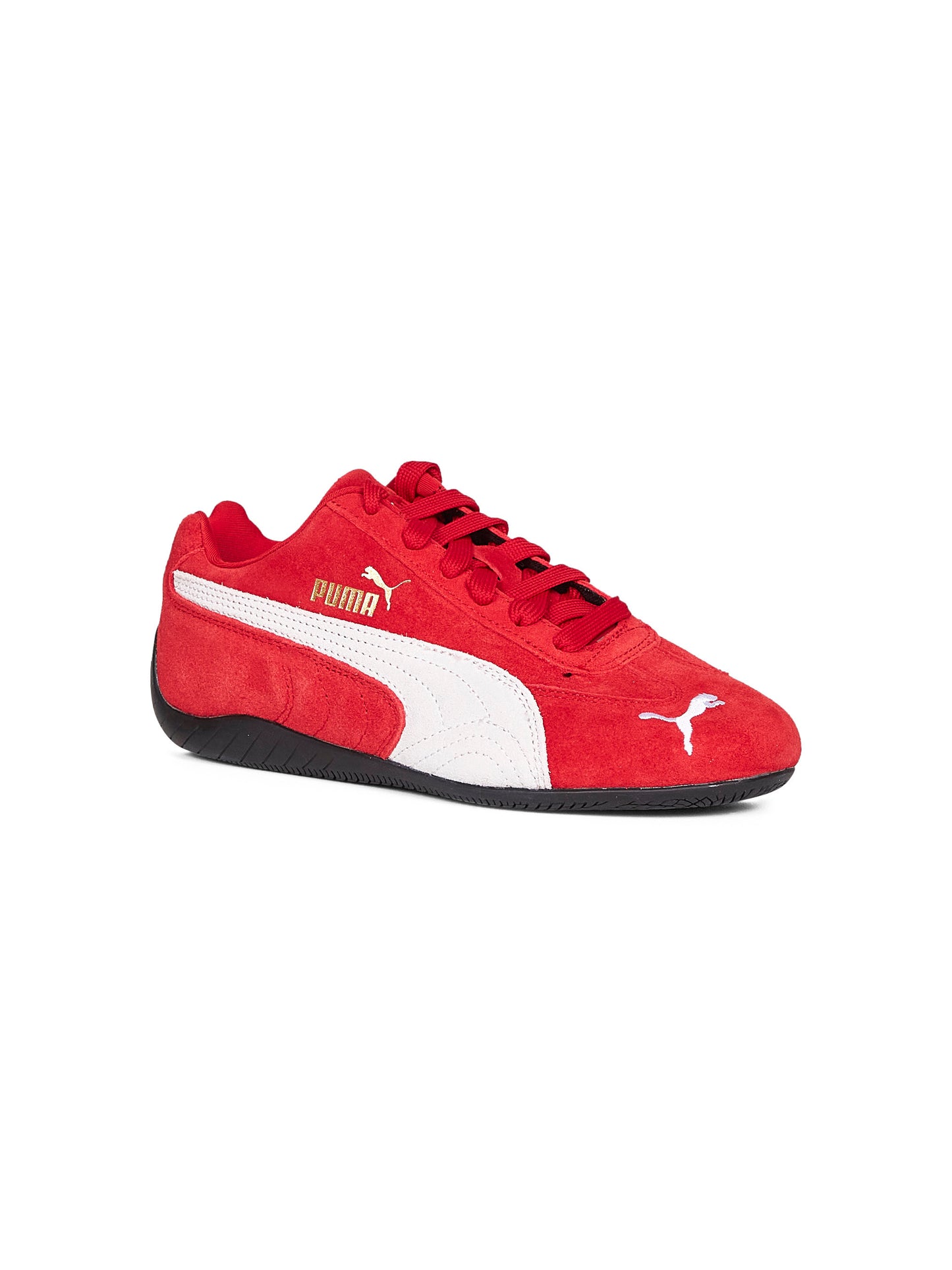Sneakers Speedcat OG in pelle scamosciata rossa<BR/>