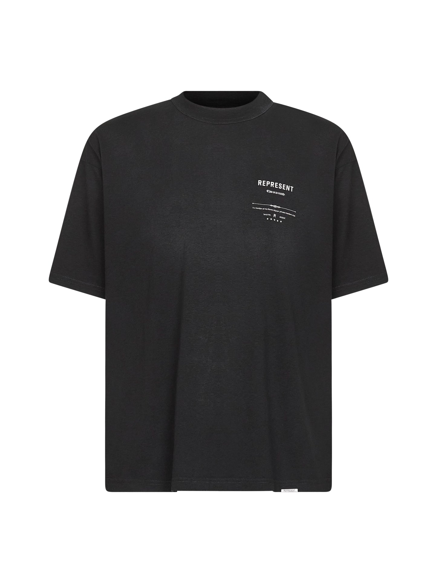 Stained black Revere Manor T-Shirt<BR/>