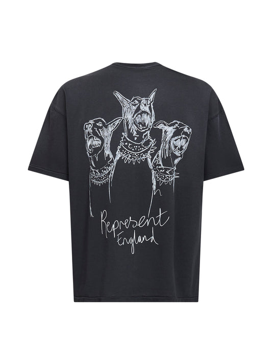Black Hand Drawn Thoroughbred T-shirt