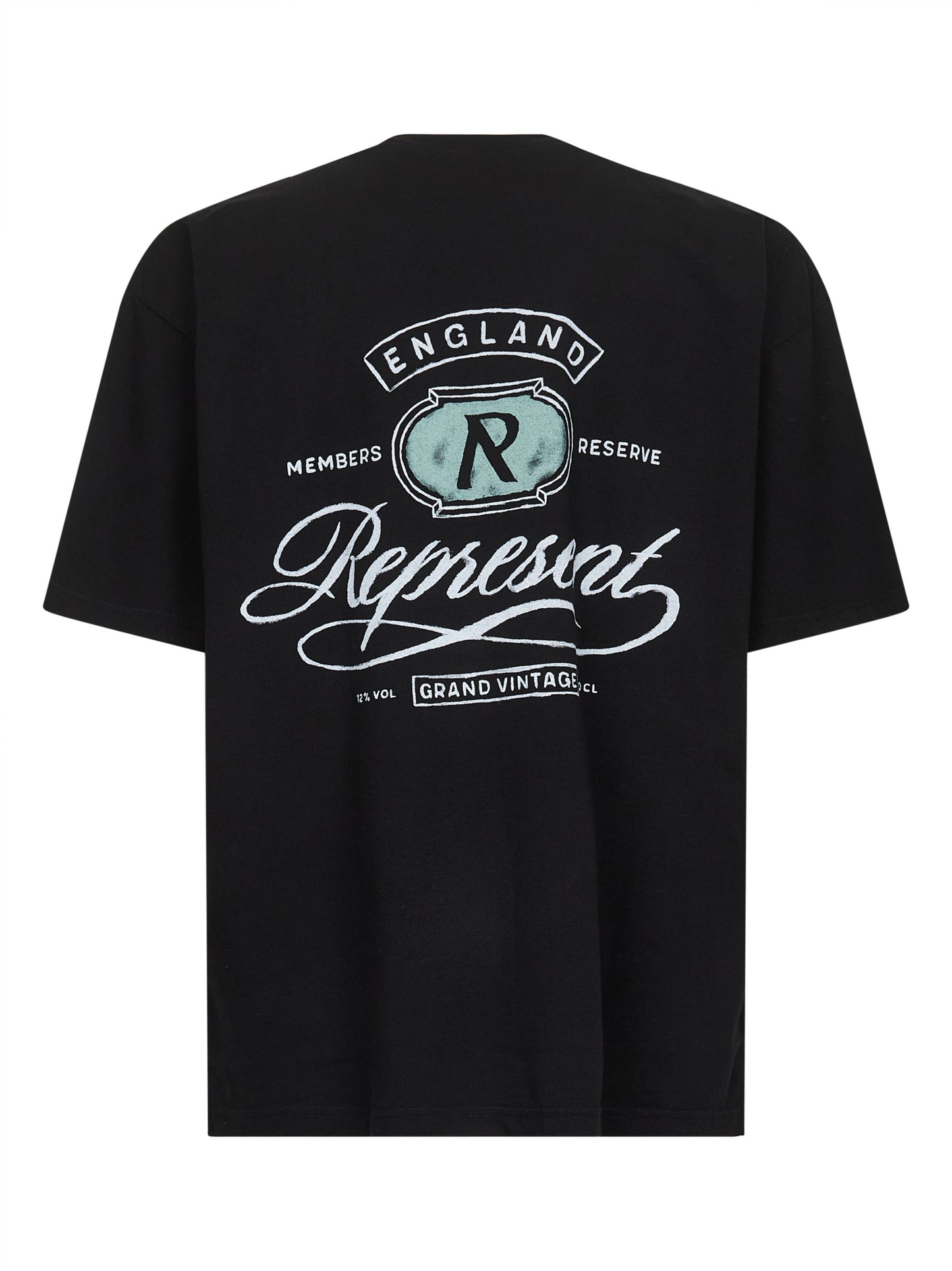 Black Grand Vintage Hand Drawn T-shirt