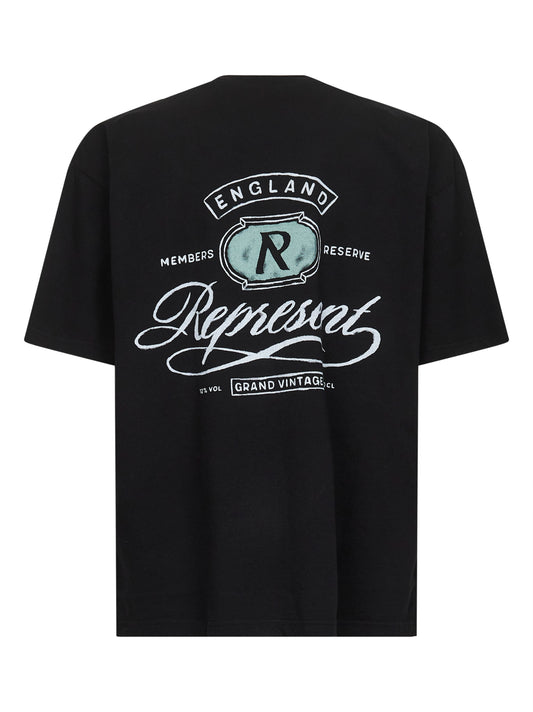 Black Grand Vintage Hand Drawn T-shirt