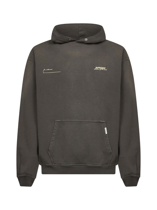 Washed olive Patron Of The Club hoodie