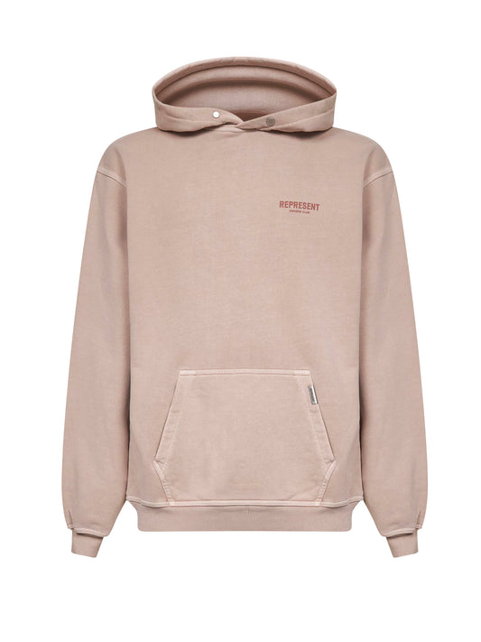 Dusty mauve Represent Owners Club hoodie<BR/>