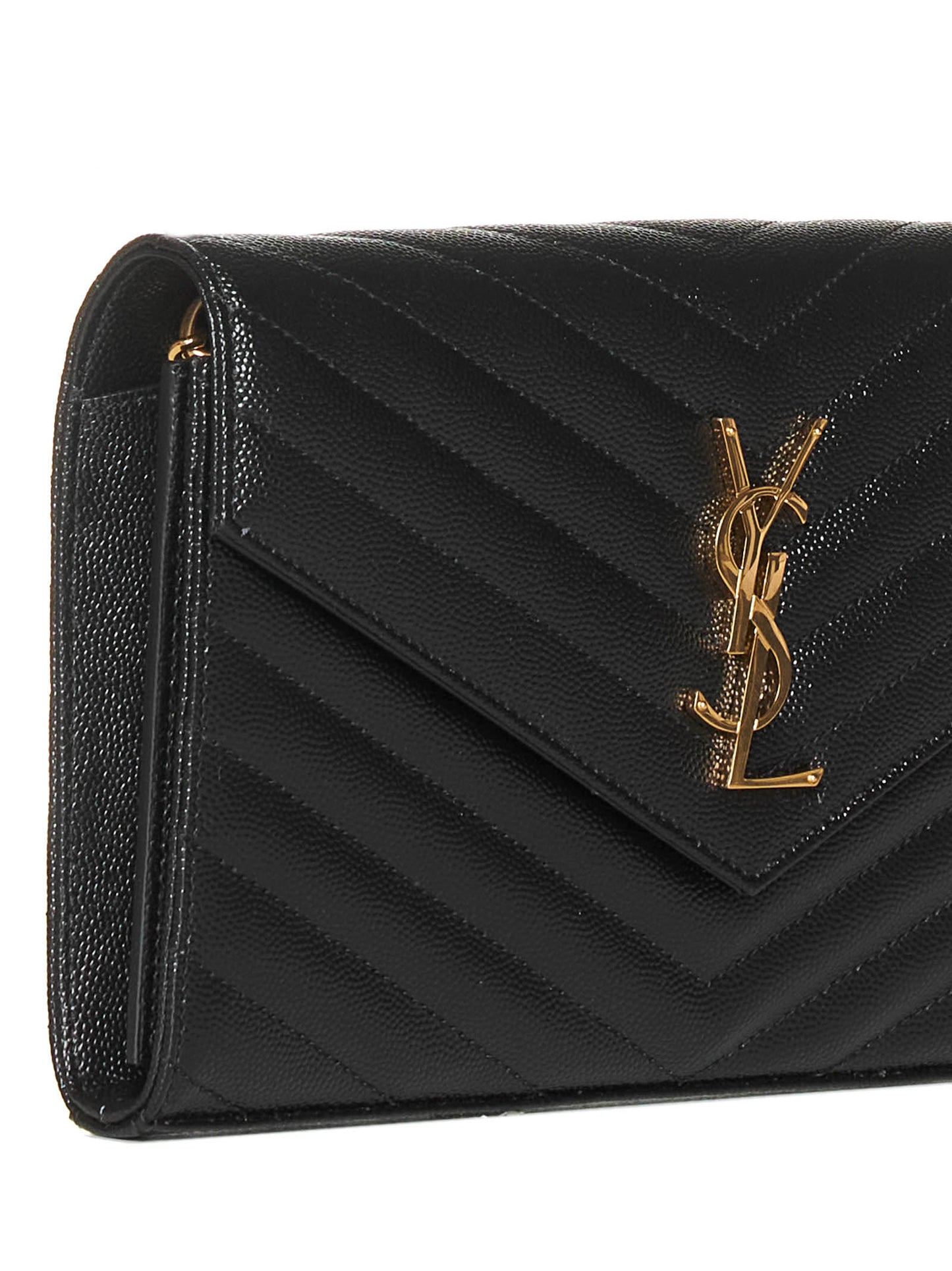 Pochette Cassandre classica in pelle grain de poudre Saint Laurent