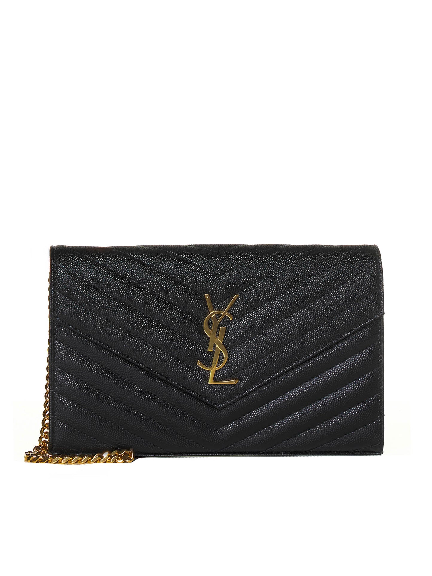Pochette Cassandre classica in pelle grain de poudre Saint Laurent