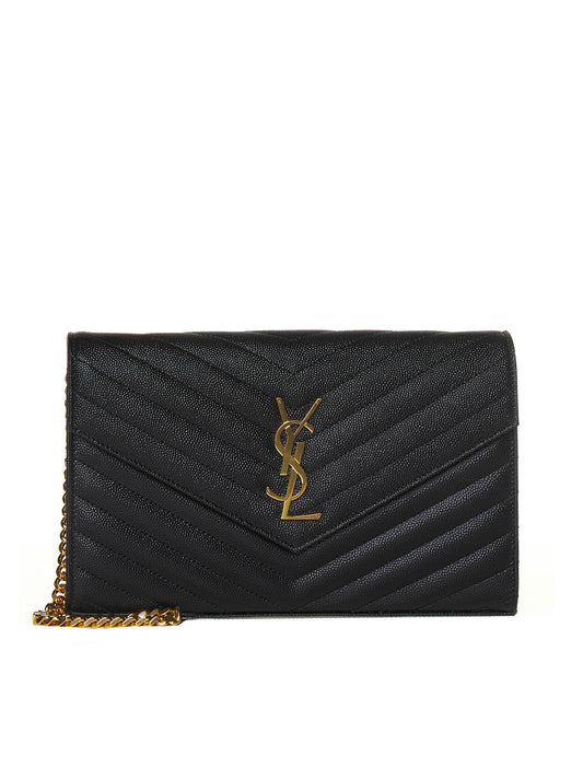 Pochette Cassandre classica in pelle grain de poudre Saint Laurent