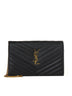 Pochette Cassandre classica in pelle grain de poudre Saint Laurent