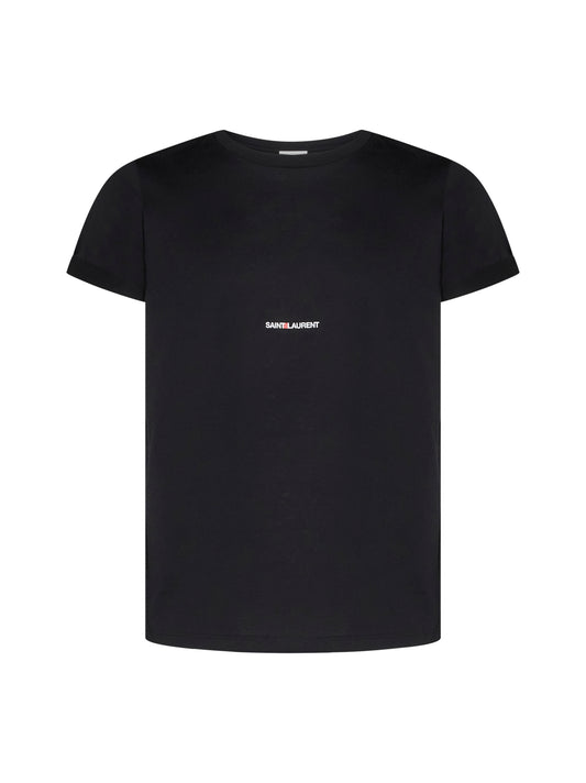 T-shirt in cotone con logo<BR/>