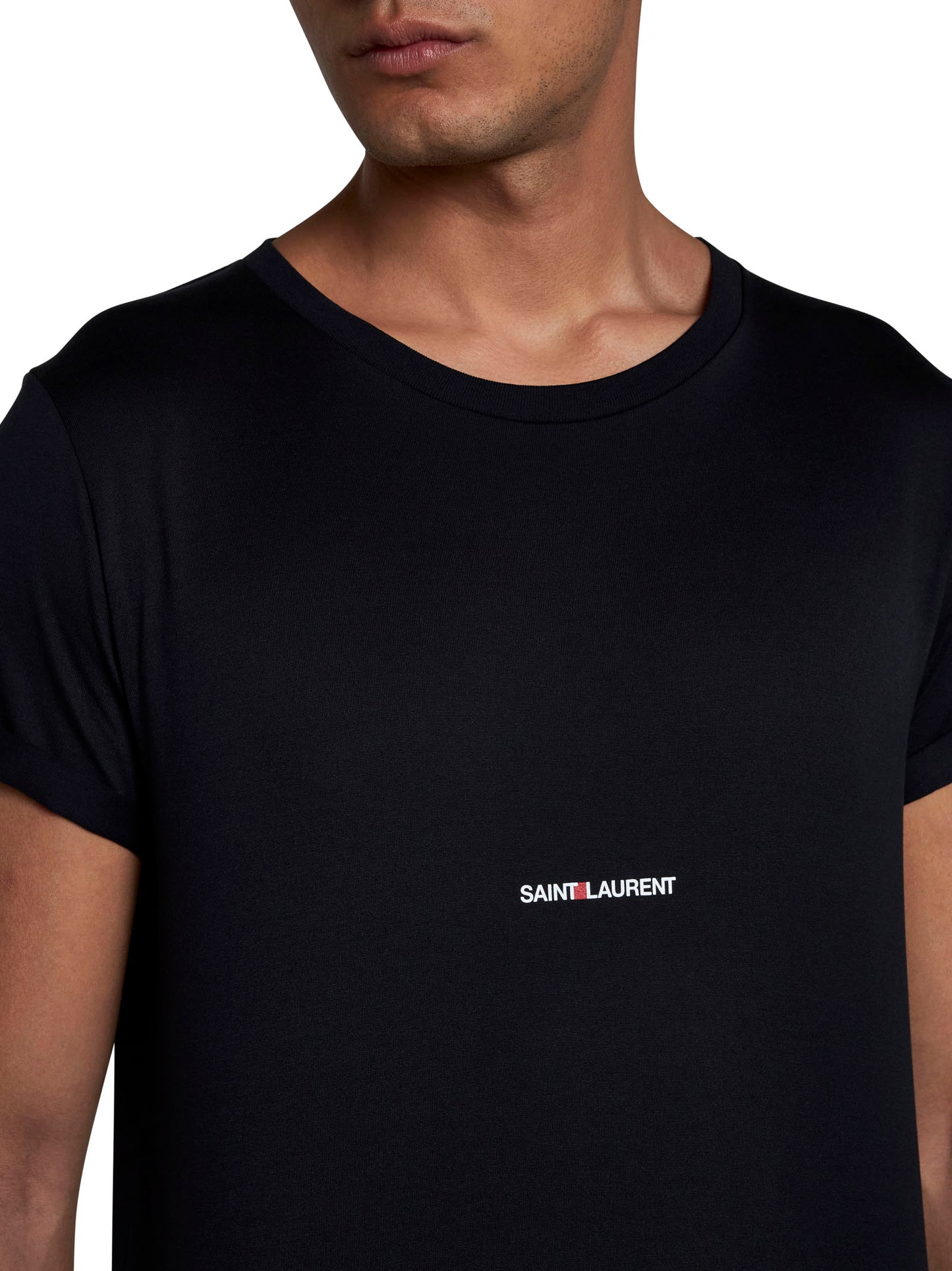 T-shirt in cotone con logo<BR/>