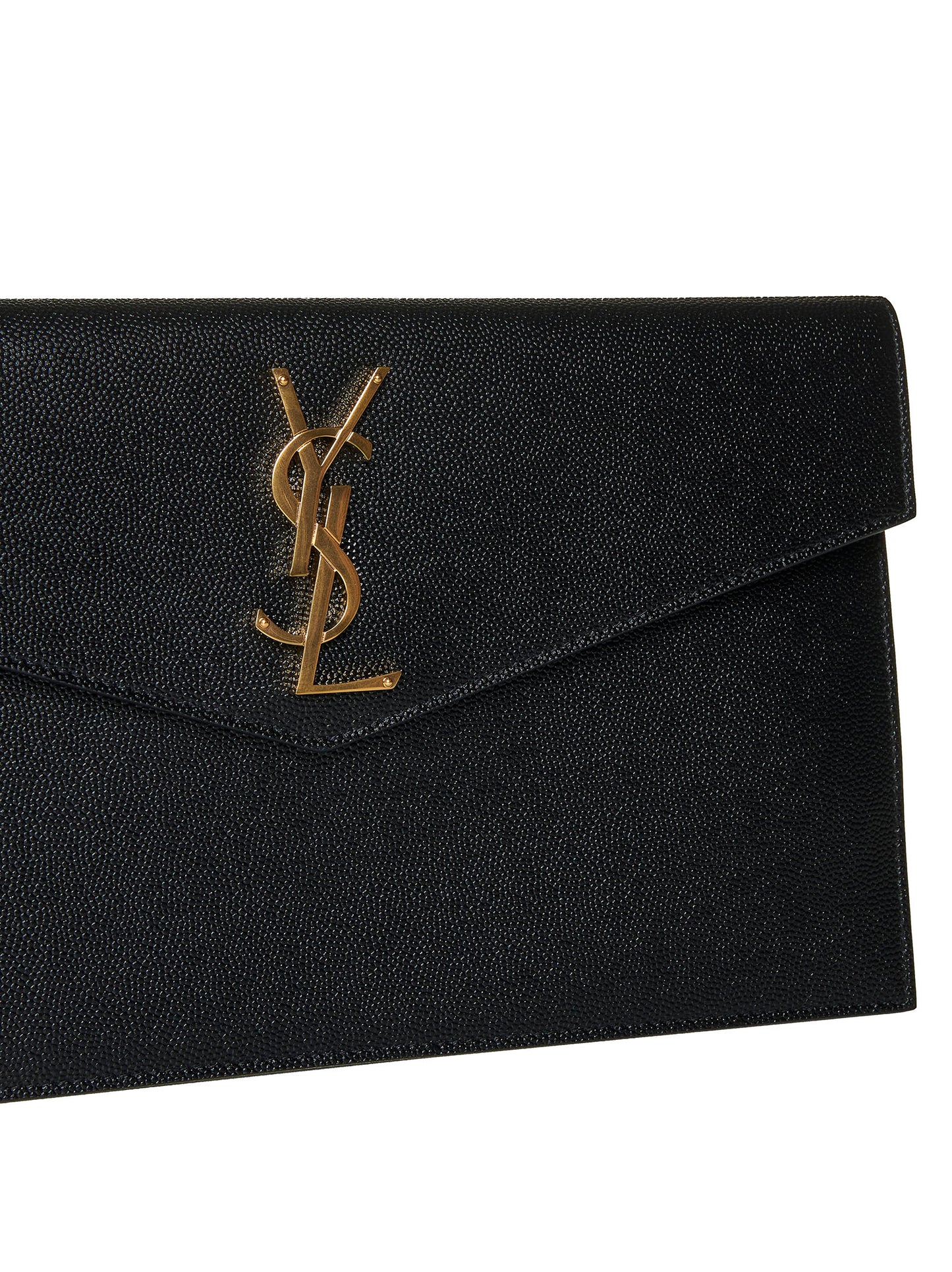 Pochette UPTOWN in pelle goffrata grain de poudre
