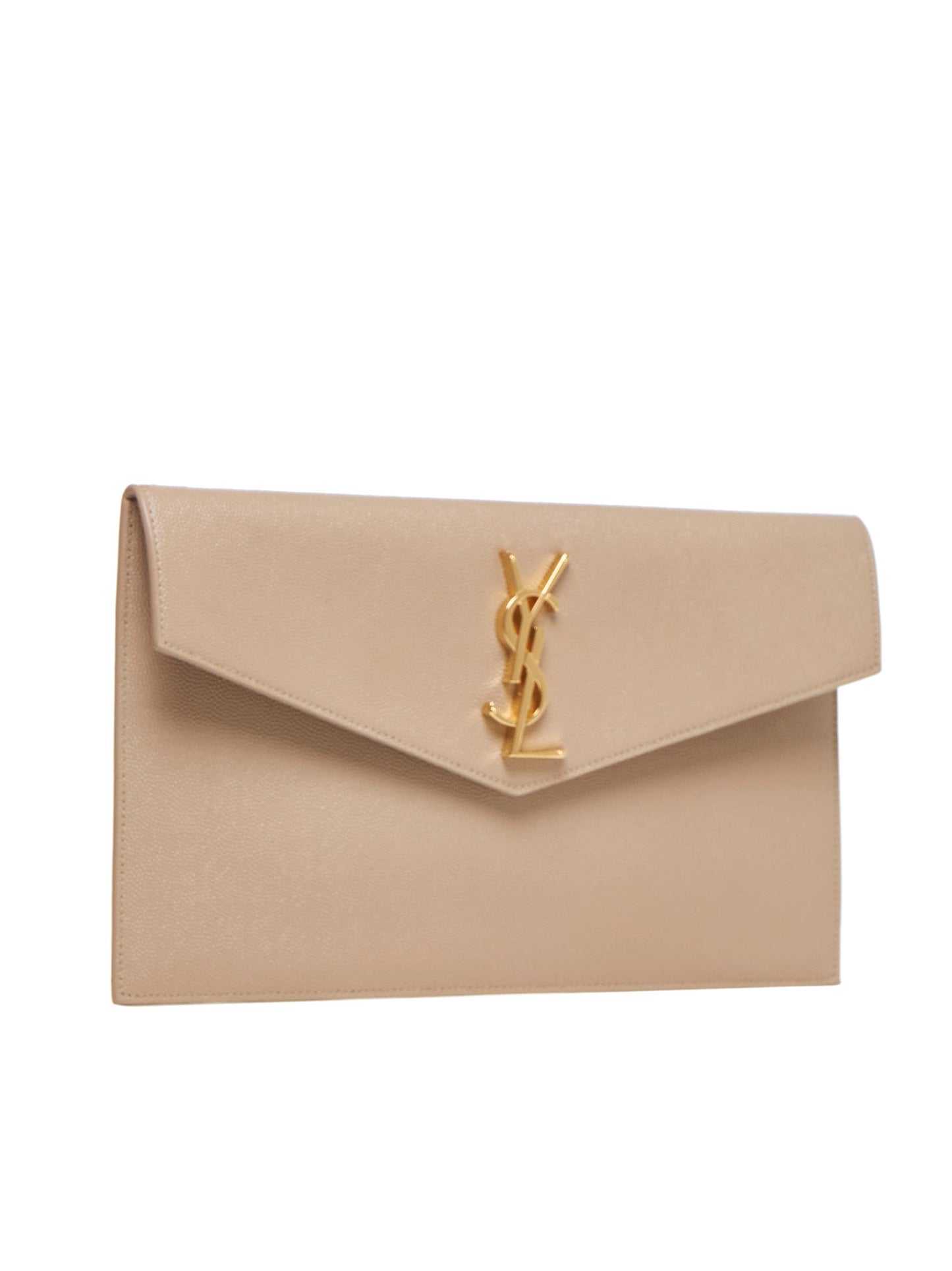 Pochette UPTOWN in pelle goffrata grain de poudre
