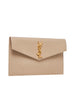 Pochette UPTOWN in pelle goffrata grain de poudre
