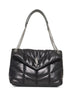 Borsa a spalla Puffer Media nera