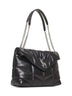 Borsa a spalla Puffer Media nera