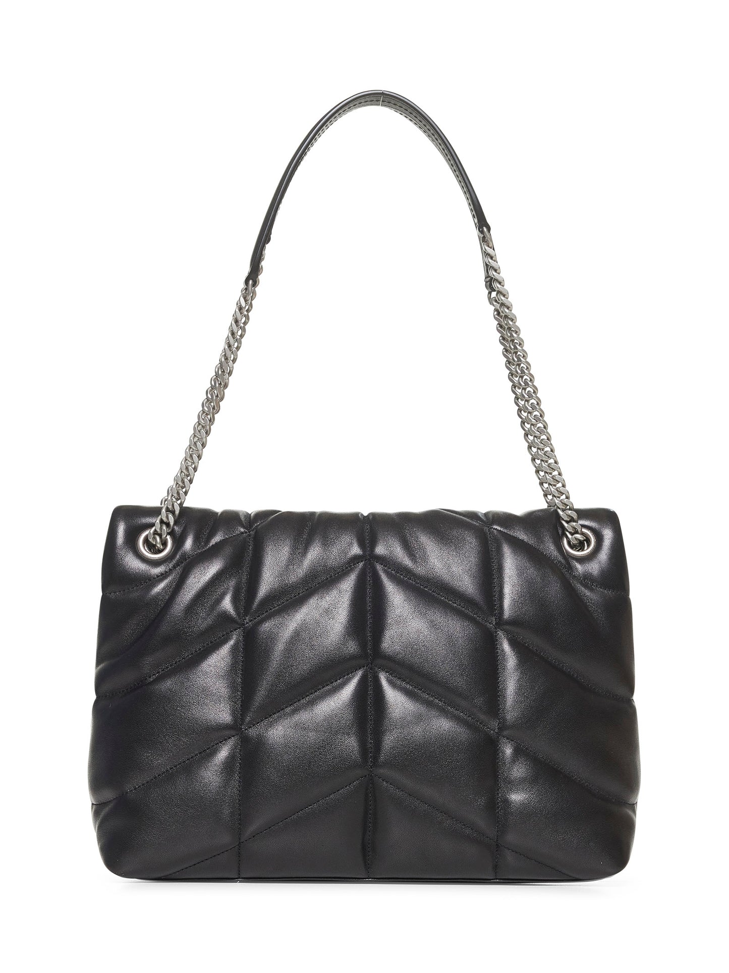 Borsa a spalla Puffer Media nera