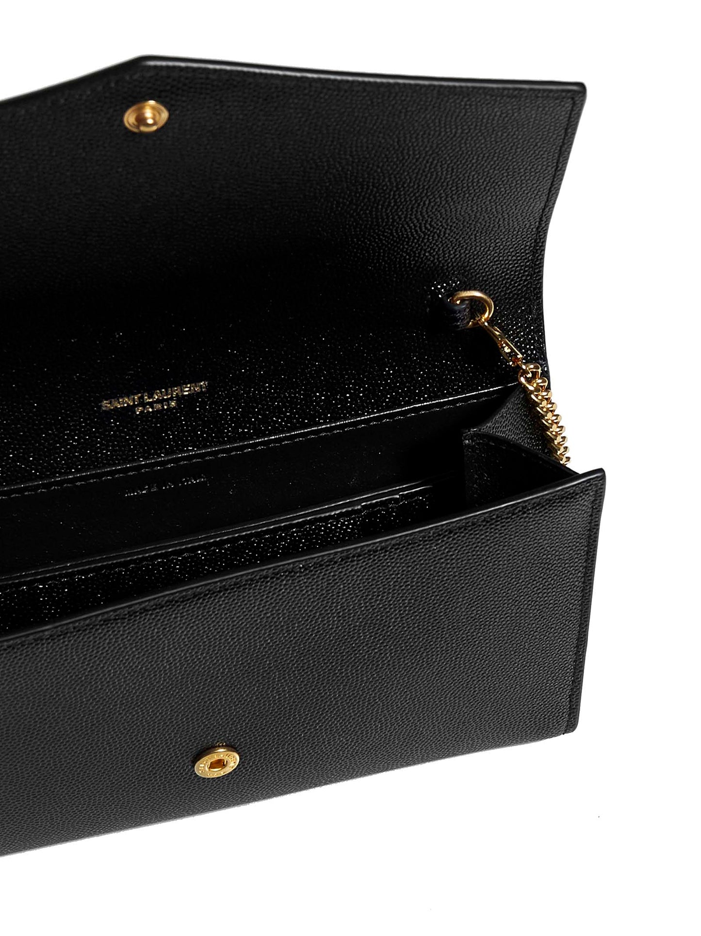 Uptown leather chain wallet bag by Saint Laurent<BR/><BR/>