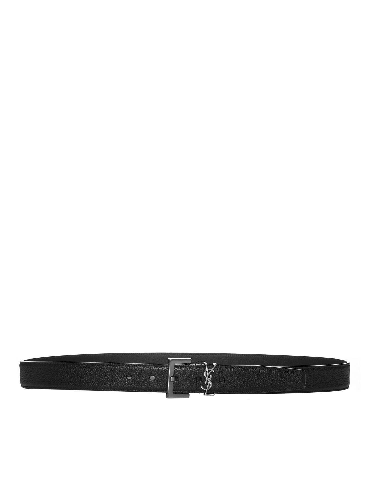 Cintura in pelle con logo YSL