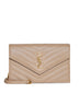 Classic Cassandre Chain Envelope Pouch in Grain de Poudre Leather
